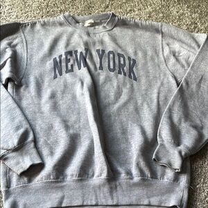 Gray Brandy Melville New York Sweater